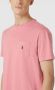 POLO Ralph Lauren regular fit T-shirt met linnen desert rose - Thumbnail 9