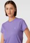 Polo Ralph Lauren Lilla Katoenen T-shirt Purple Dames - Thumbnail 3