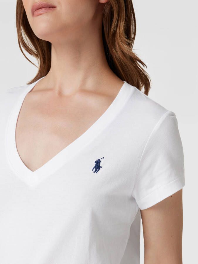 Polo Ralph Lauren T-shirt van katoen met labelstitching