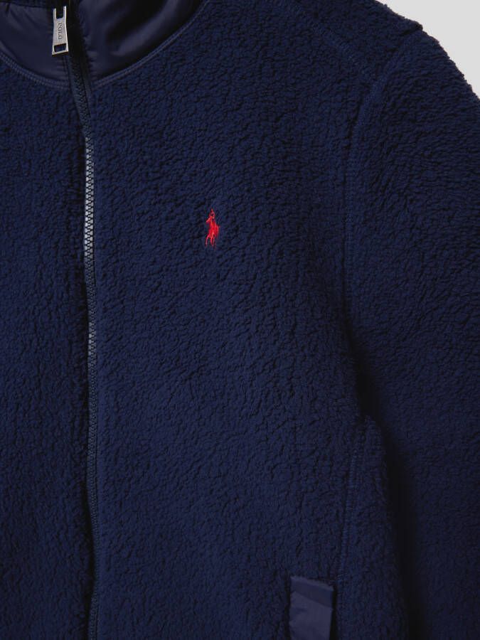 Polo Ralph Lauren Teens Fleecejack met labelstitching model 'DIVERSION'