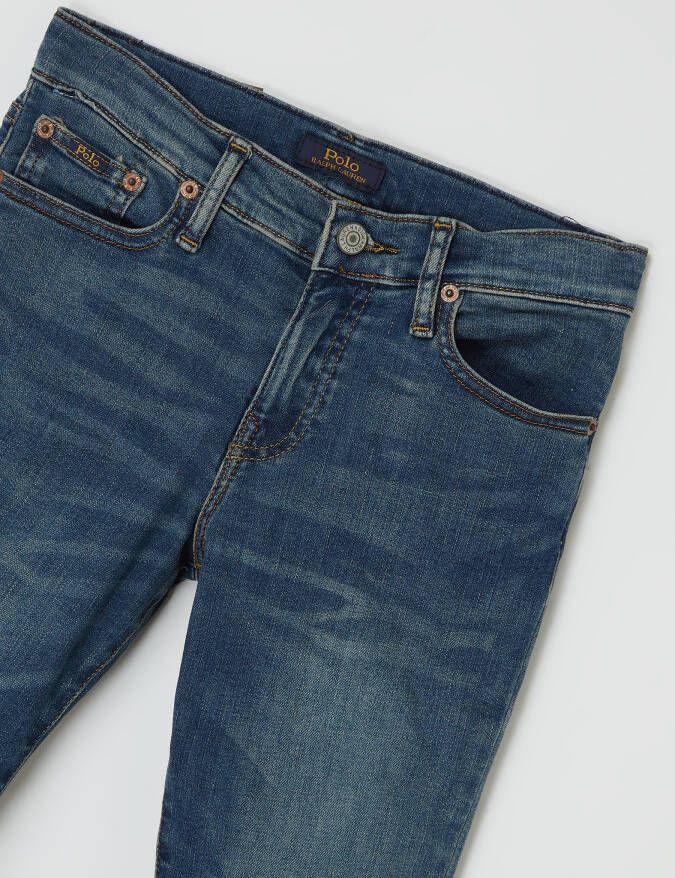 Polo Ralph Lauren Teens Skinny fit jeans met stretch model 'The Eldridge'