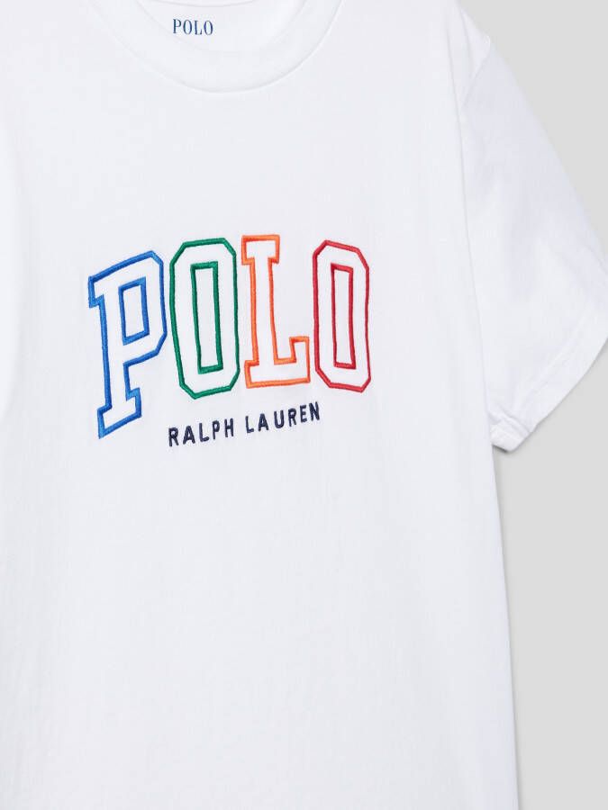 Polo Ralph Lauren Teens T-shirt met labelstitching