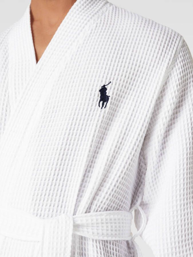 Polo Ralph Lauren Underwear Badjas met labelstitching model 'WAFFLE' - Foto 2