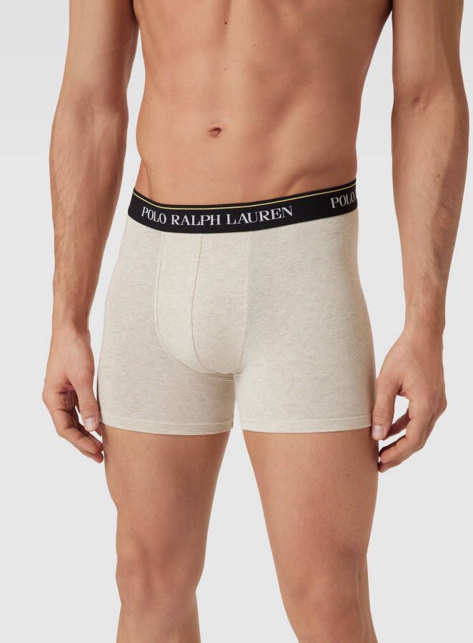 Polo Ralph Lauren Underwear Boxershort met logo in band in een set van 3 stuks model 'BOXER BRIEF-3 PACK'