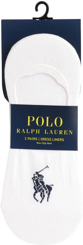 Polo Ralph Lauren Underwear Kousenvoetjes met labeldetail in een set van 3 paar