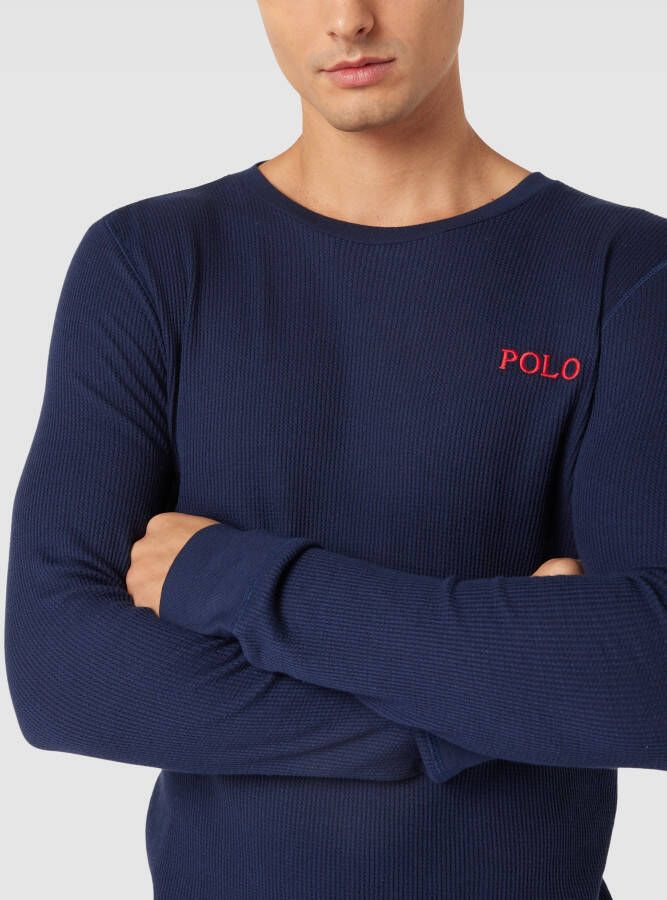 Polo Ralph Lauren Underwear Shirt met lange mouwen en structuurmotief model 'WAFFLE'' - Foto 2