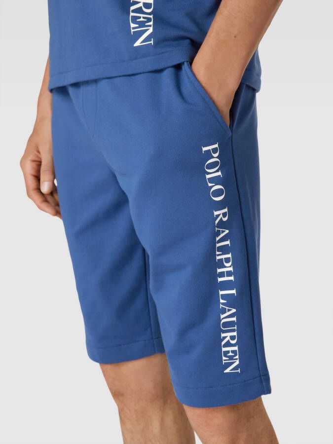 Polo Ralph Lauren Underwear Slim fit sweatshorts met labelprint model 'LOOPBACK' - Foto 2