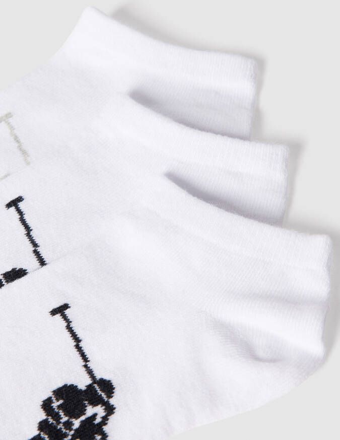 Polo Ralph Lauren Underwear Sneakersokken met logomotief in een set van 3 paar