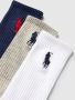 Polo Ralph Lauren Underwear Sokken met labelstitching in een set van 3 paar model 'BIG PONY' - Thumbnail 3