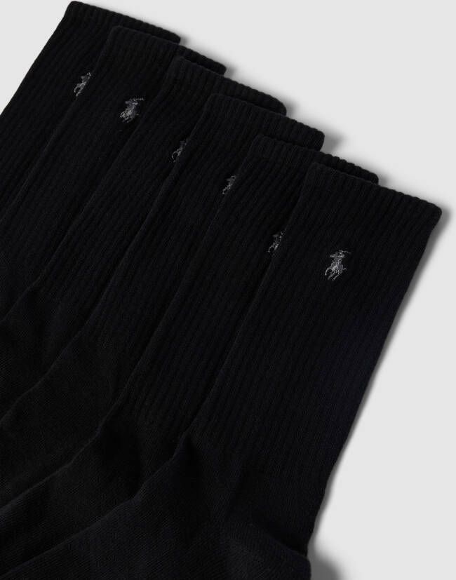 Polo Ralph Lauren Underwear Sokken met labelstitching in een set van 6 paar