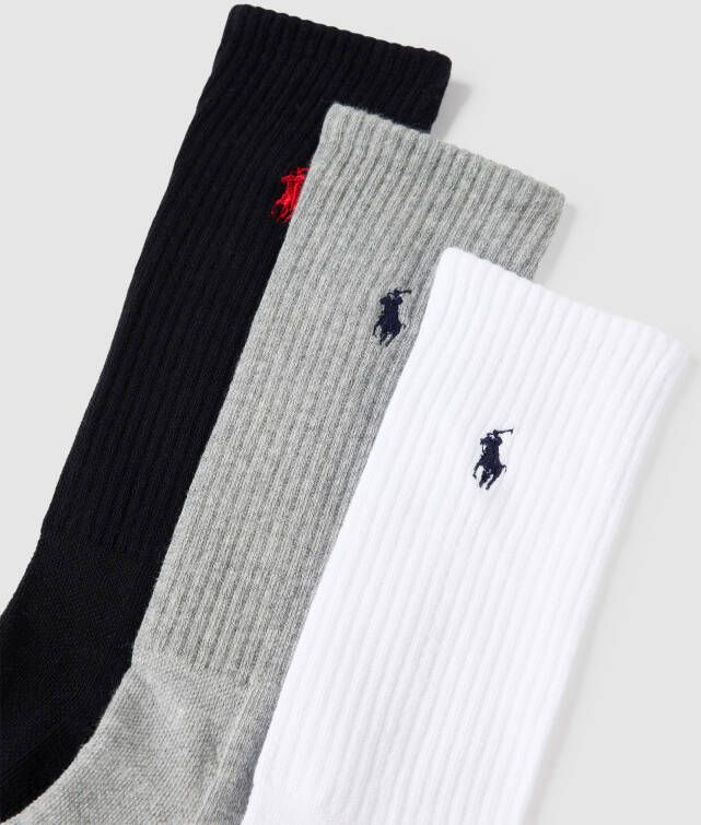 Polo Ralph Lauren Underwear Sokken met logostitching in een set van 3 paar