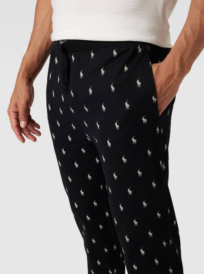 Polo Ralph Lauren Underwear Sweatpants met all-over labelmotief model 'JOGGER'