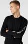 Ralph Lauren Zwarte Crewneck Sweatshirt voor Heren Lange Logo Print Regular Fit Black Heren - Thumbnail 3