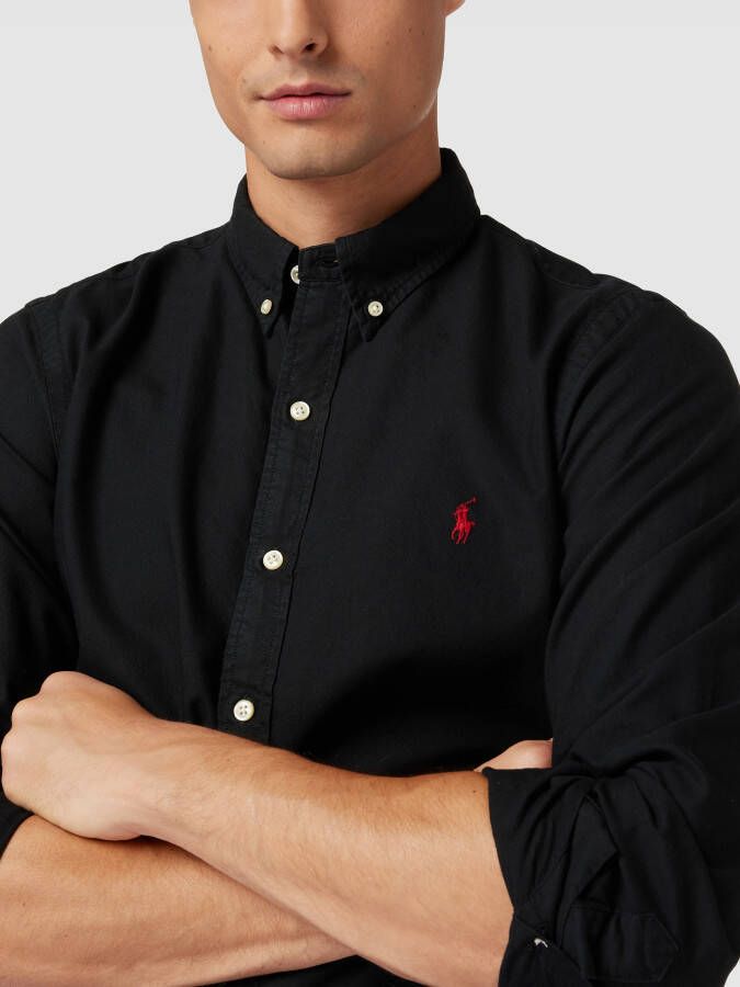 Polo Ralph Lauren Zwarte Button-Down Shirt met Handtekening Pony Black Heren - Foto 7
