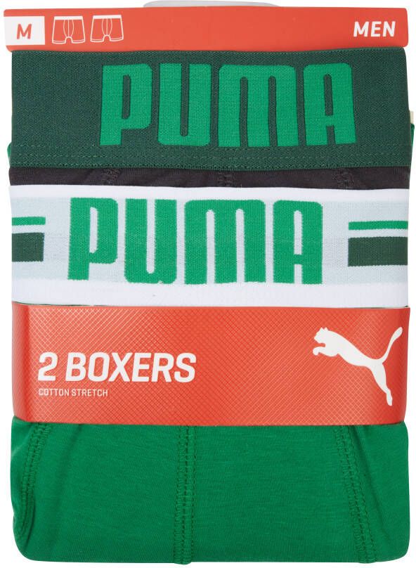Puma Ondergoed Placed Groen Boxers Heren