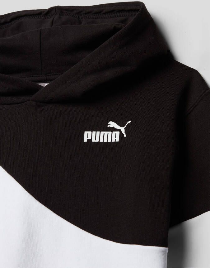 Puma Hoodie met labelprint model 'POWER CAT'
