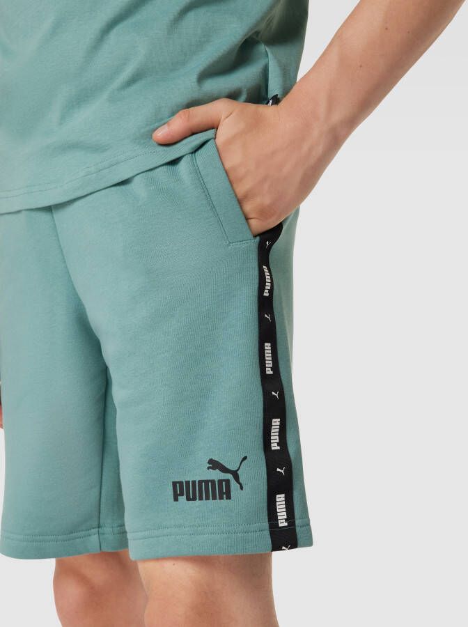 Puma Korte broek met labeldetails