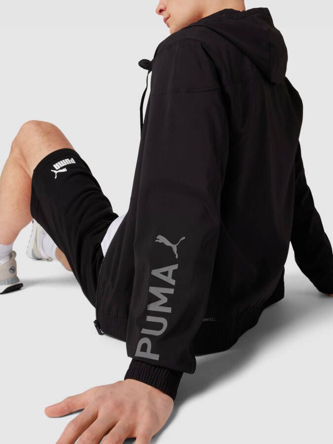 PUMA PERFORMANCE Sweatjack met labelprint model 'WOVEN'