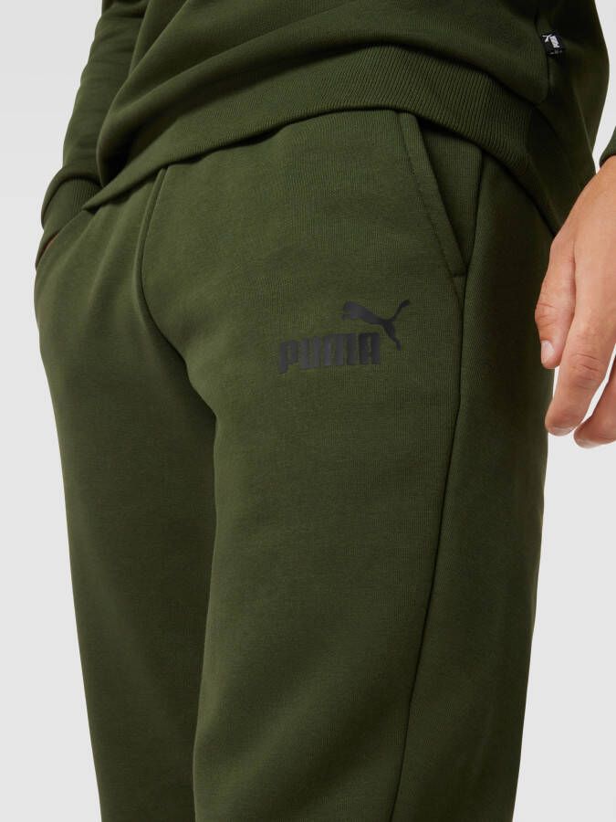 Puma essentials small logo joggingbroek groen heren