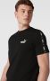 Puma Sportief Zwart T-shirt Essentials+ Tape Black Heren - Thumbnail 8