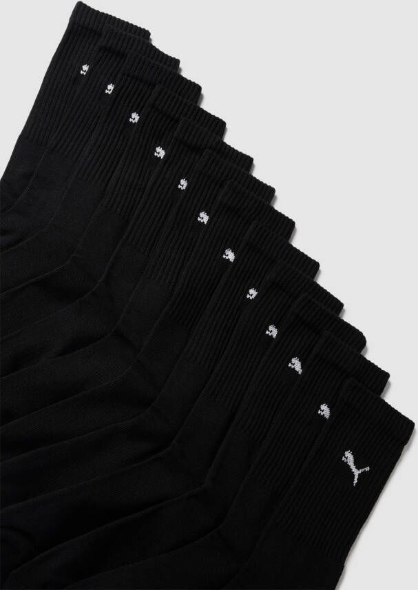 Puma Sokken met labeldetails in een set van 12 paar model 'UNISEX CREW SOCK'