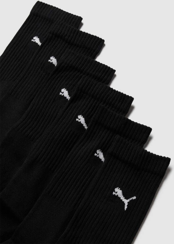 Puma Sokken met labelprint in een set van 6 paar model 'UNISEX CREW SOCK'