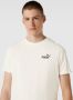 Puma Bedrukt Logo T-Shirt Wit White Heren - Thumbnail 4