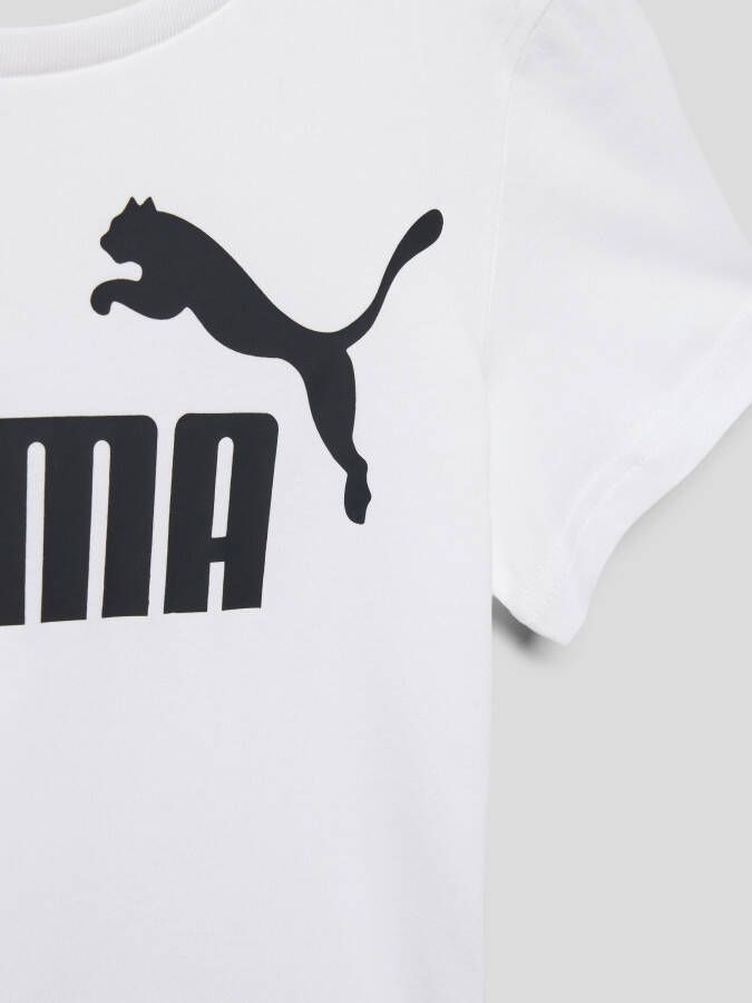 Puma T-shirt met labelprint model \'ESS Logo Tee B\'