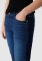 Q S by s.Oliver cropped slim fit jeans CATIE donkerblauw - Thumbnail 7