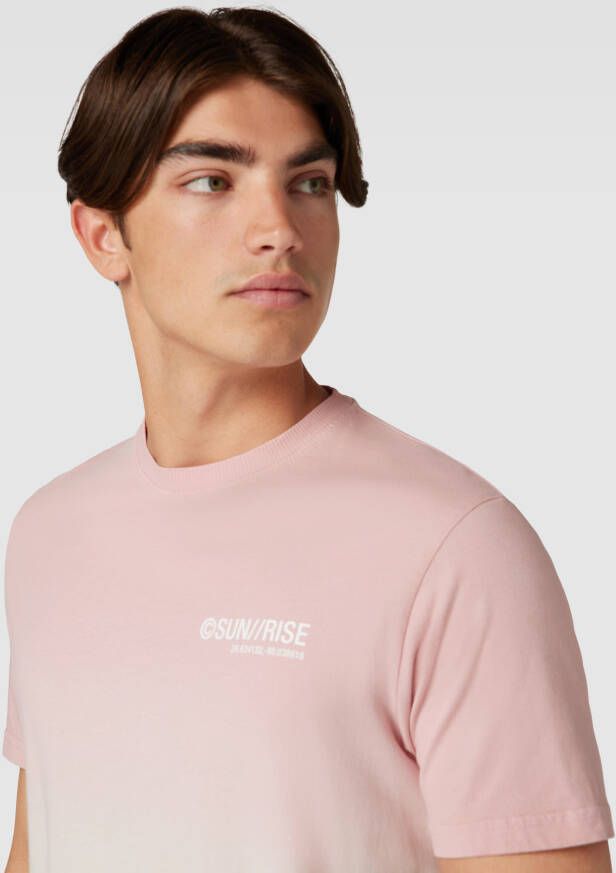 QS by s.Oliver T-shirt met kleurverloop model 'dip dye'