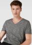 Q S by s.Oliver gemêleerd regular fit T-shirt antraciet - Thumbnail 5