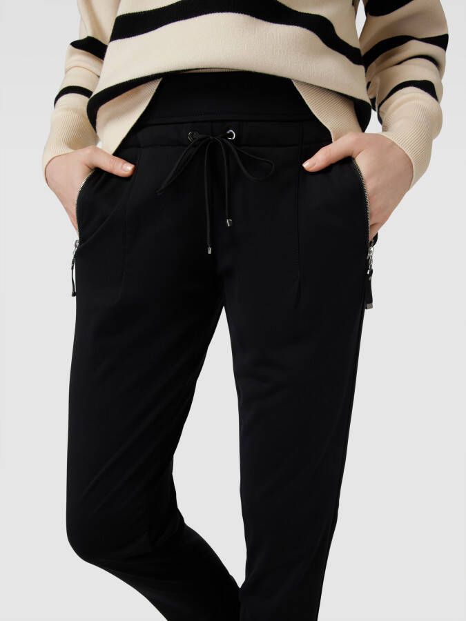 RAFFAELLO ROSSI Joggingbroek met ritszakken opzij model 'CANDY'
