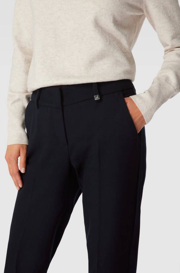 RAFFAELLO ROSSI Stoffen broek met structuurmotief model 'Dora'