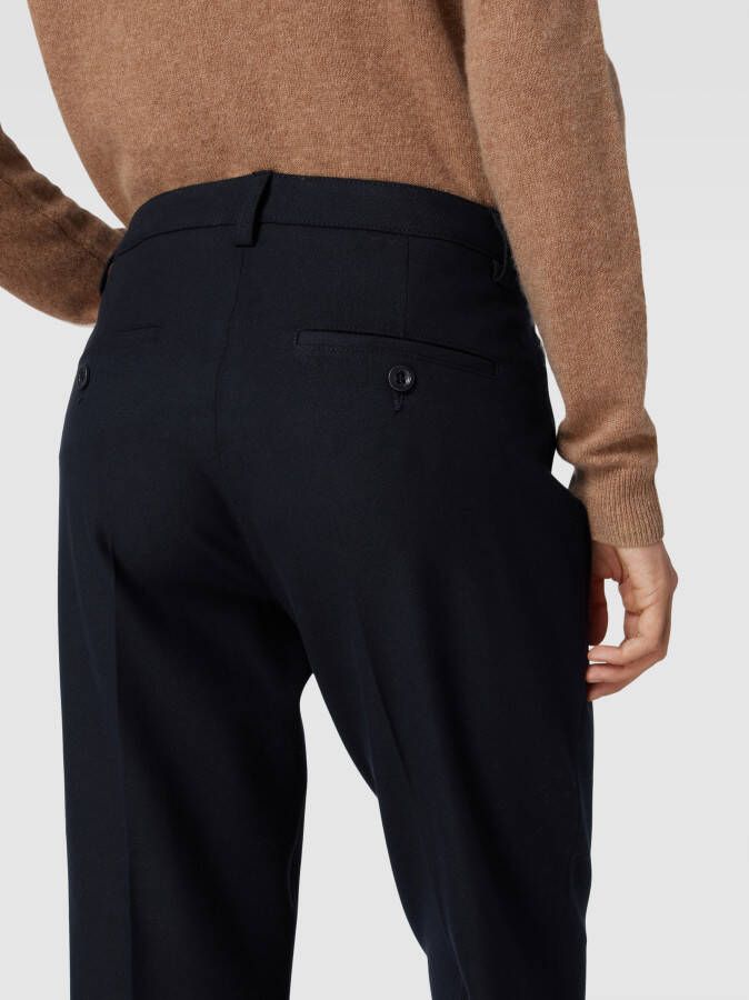 RAFFAELLO ROSSI Stoffen broek met viscose en persplooien model 'UTE'