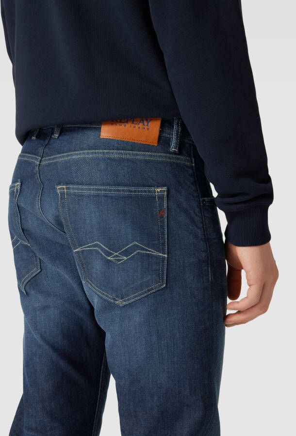 Replay Jeans met labelpatch model 'GROVER'