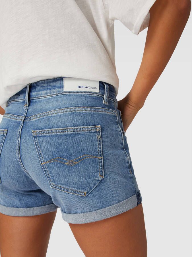 Replay Korte jeans met vaste omslag aan de pijpen model 'ANYTA'