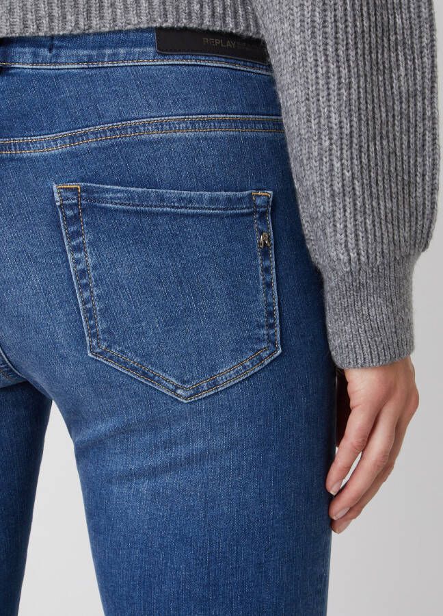 Replay Skinny fit jeans met stretch model 'Faaby' - Foto 2