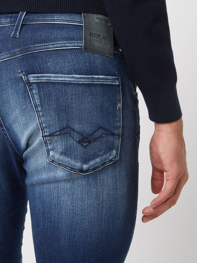 Replay Slim fit jeans met stretch model 'Anbass' 'HYPERFLEX'