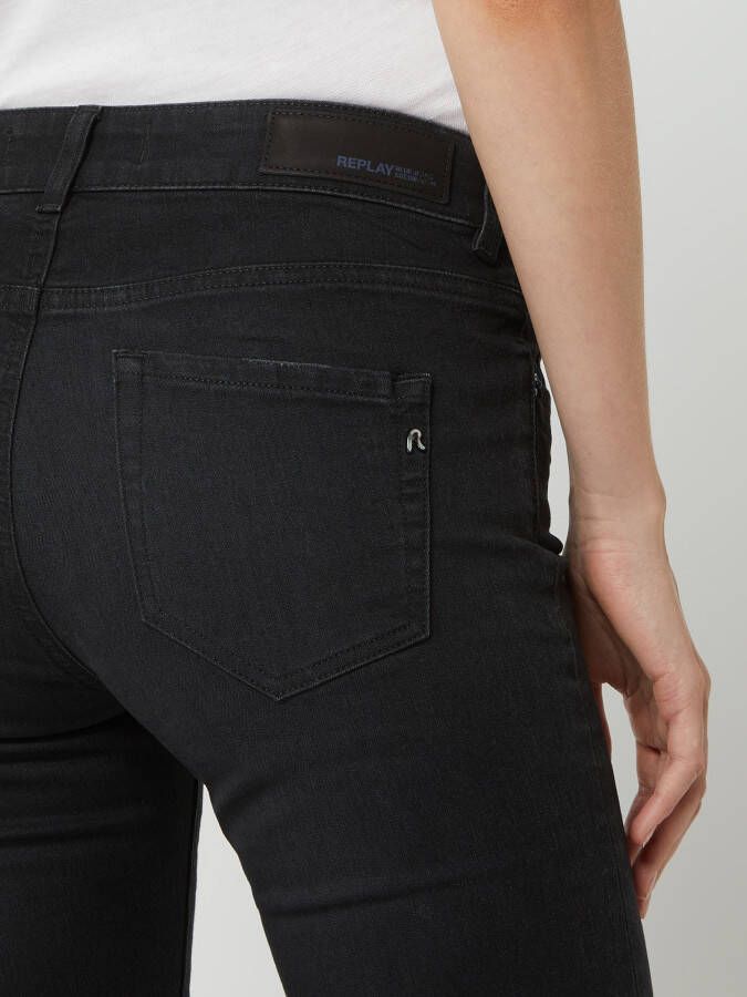 Replay Slim fit jeans met stretch model 'Faaby'