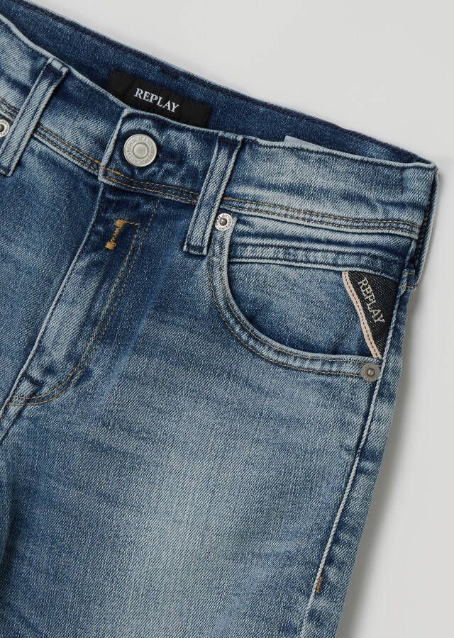 Replay Super slim fit jeans met stretch model 'Wallys'