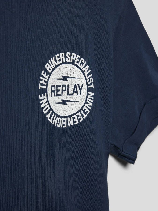 Replay T-shirt met labelprints