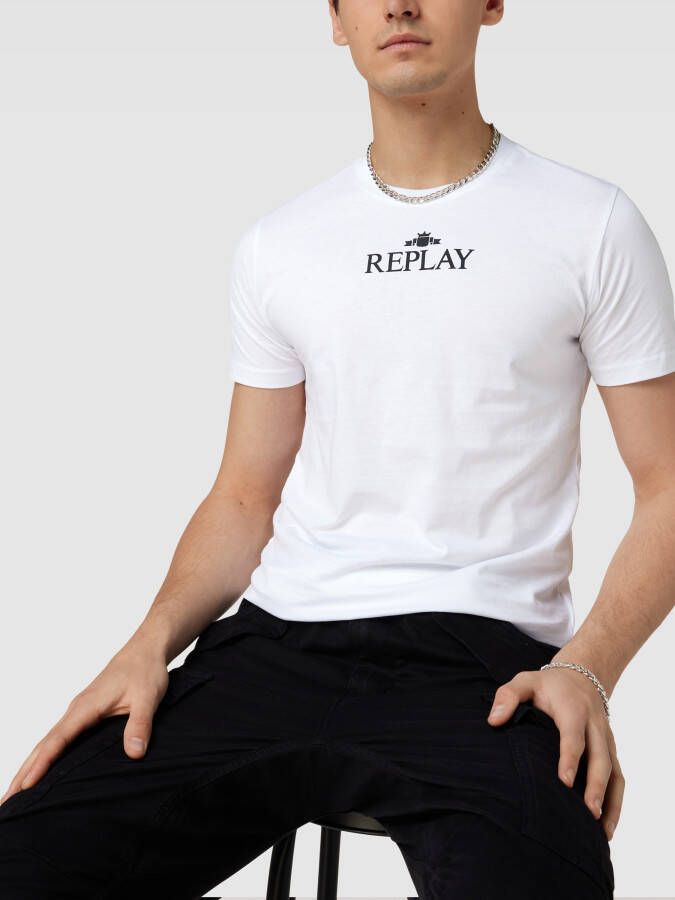 Replay T-shirt met logoprint
