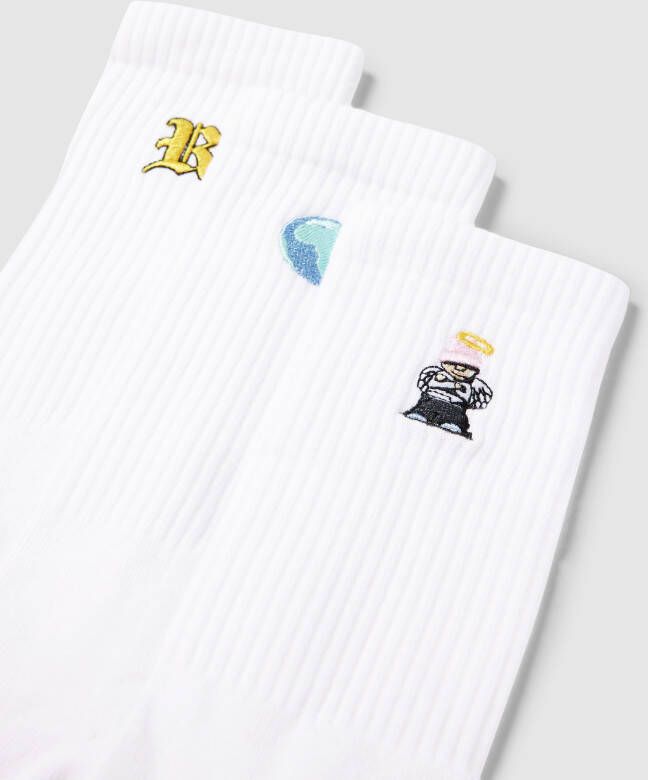 REVIEW Kousen met labelstitching in een set van 3 paar
