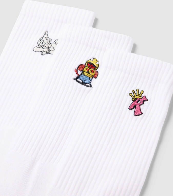 REVIEW Kousen met labelstitching in een set van 3 paar