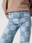 REVIEW Wide leg regular fit jeans met ruitmotief - Thumbnail 4