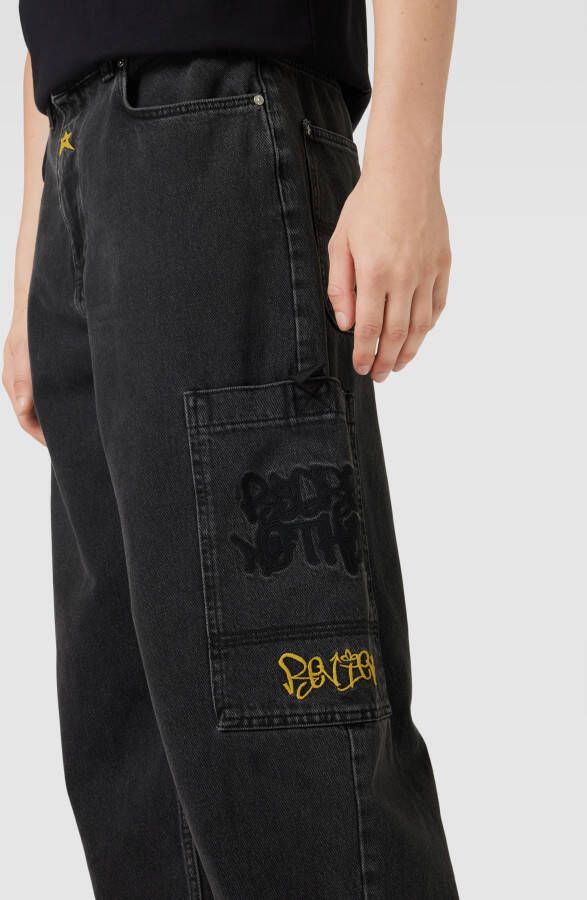 REVIEW Super baggy fit jeans met opgestikte zakken