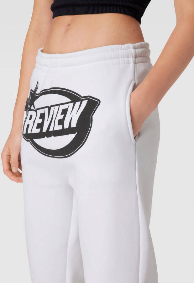 Review Sweatpants met gewatteerde logoprint - Foto 2