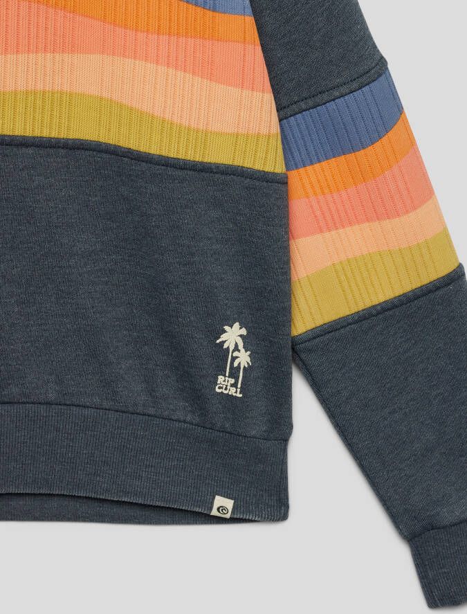 Rip Curl Sweatshirt met contrastgarnering model 'Melting Waves'