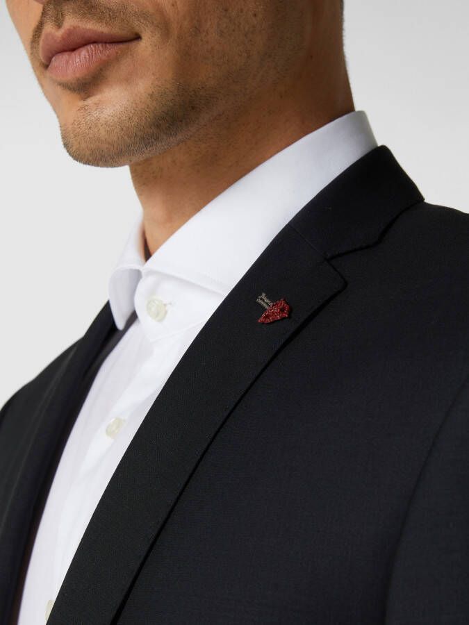 Roy Robson 2-knoops slim fit colbert van scheerwolmix - Foto 2