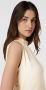 Saint Tropez Elegante Aileensz Top Bluser in Crème Beige Dames - Thumbnail 5